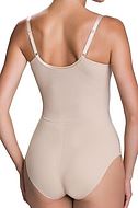 Shapewear body, floral lace, without cups, belly and buttocks control